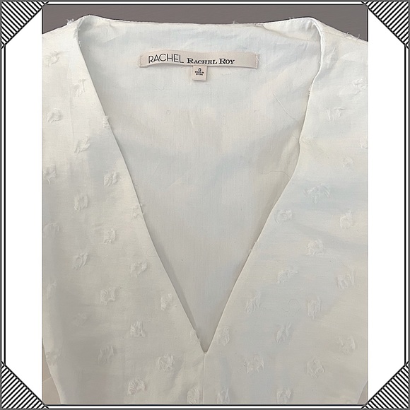 Rachel Roy White Mixed Media Dress (NWT) - Picture 4 of 8